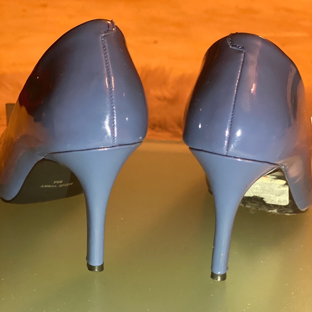 Nine West Blue Patent Leather Pump - Picture 9 of 9